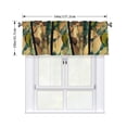 thumbnail image 2 of Drapery Wear Rod Short Curtain 54x18in Filter With Light Feature For Easy Installation Rod Free For Bedroom Kitchen Bathroom\r\n Abstract Leaves (1), 2 of 7