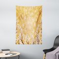 thumbnail image 1 of Floral Decor Tapestry, Trees Blossoms Buds Flowers of Spring Season Pedals Bodies in Wind Image, Wall Hanging for Bedroom Living Room Dorm Decor, 40W X 60L Inches, Yellow and White, by Ambesonne, 1 of 2