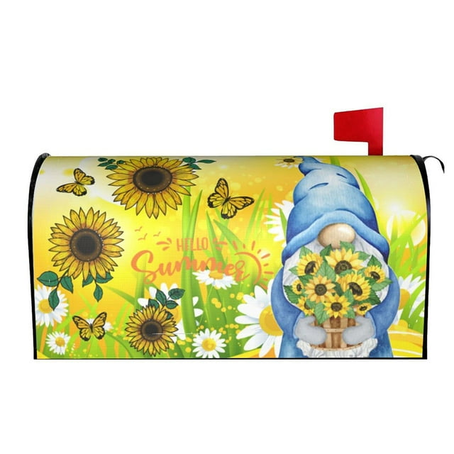 fastboy Bright And Warm Festive Decoration For Mailbox Christmas Deer Pattern Mailbox Sleeve Cloth Double Recliner Couch Cover YTYH2309051 1Set