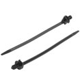 thumbnail image 2 of Nylon Push Mount Car Dome Cable Zip Tie, 162mm Length, 20 Pcs, Black, 2 of 5