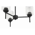 thumbnail image 2 of Craftmade - Claire 3 Light 30 in. Flat Black Finish Chandelier with Clear Bubble Glass, 2 of 6