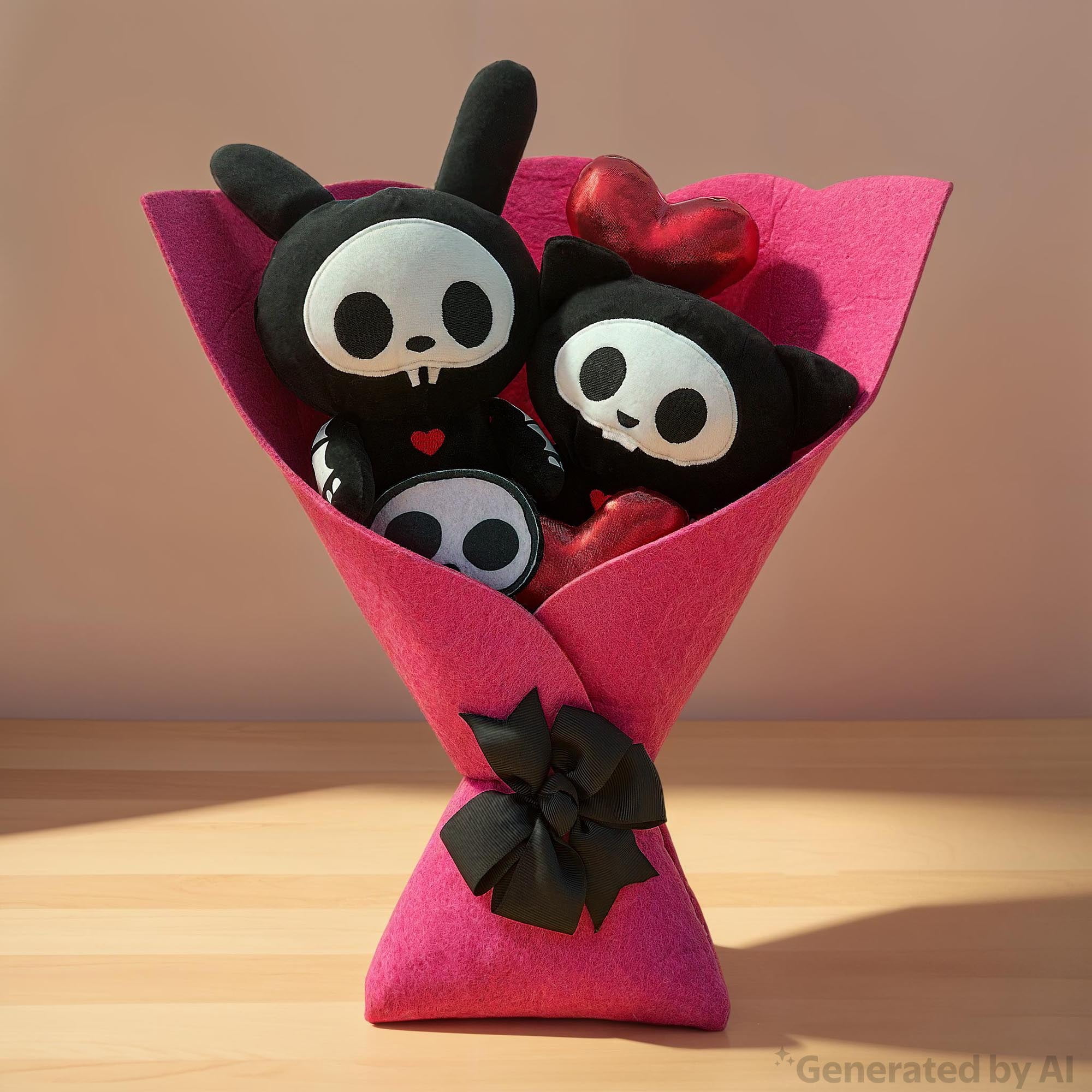 Medium Skelanimals Plush Bouquet, 13", Valentine's Day by Ruz