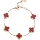 thumbnail image 1 of Pulsera de trébol de cuatro hojas, pulsera de acero de titanio para mujer, estilo de diseño simple, símbolo de la suerte, joyería adecuada para niñas y mujeres, 1 of 4
