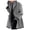 Grey, variant on UJNDER Women's Fashion Winter Long Sleeve Open Cardigan Casual Wool Coat Trench Jacket Warm Slim Long Overcoat Outwear Double Faced Wool Hooded Trench Coat Women Grey M