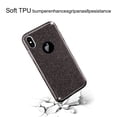 thumbnail image 4 of SOATUTO iPhone Xs Case, Bling Slim Hybrid Soft TPU and Glitter Layer Case Shockproof Non-Slip Glitter Full Body Protective Anti Scratch Case for iPhone X iPhone XS 5.8 inch for Women / Girls - Black, 4 of 6