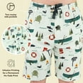 thumbnail image 6 of LazyOne Pajama Shorts for Men, Lake It Easy, Cotton Sleepwear, Xx-large, 6 of 7