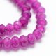 thumbnail image 3 of Natural White Jade Bead Strands Dyed Faceted Rondelle Dark Violet 4~5x3mm Hole: 0.5mm about 115~120pcs/strand 13.39~13.98 inch(34~35.5cm), 3 of 4