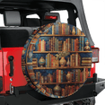 thumbnail image 3 of Lotusprinthandmade Vintage Bookshelf Spare Tire Cover Without Backup Camera Hole 6 Sizes (29 in.), 3 of 7