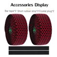 thumbnail image 4 of 2PCS/Box Road Bike Handlebar Tape Shock Absorption Bicycle Silicone Anti-vibration Racking Biking Wraps EVA PU Silicone Self Adhesive Flexible Trimmable Grip Belt Red, 4 of 9