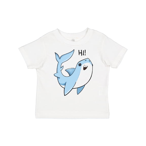Inktastic Hi- Cute Shark Boys or Girls Toddler T-Shirt