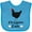 Turquoise, variant on Inktastic Chicken Lover Eggstra Cute Girls Baby Bib
