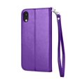 thumbnail image 3 of Tekcoo Wallet Phone Case For iPhone Xs Max / iPhone XR, Luxury PU Leather [Purple] ID Cash Credit Card Slot Holder Carrying Folio Flip Cover [Detachable Magnetic Hard Case] & Kickstand & Hand Strap, 3 of 8