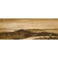 thumbnail image 2 of Claude Lorrain 14x8 Black Ornate Wood Framed Double Matted Museum Art Print Titled: Panorama from the Sasso (1649-1655), 2 of 5