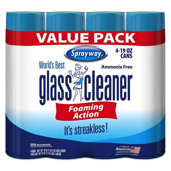 Sprayway Glass Cleaner, 4 pk./ 19 oz.