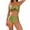 S10-Green, variant on Women Swimwear Solid Color Beaded Rope Two Piece Swimsuit 2Xl Black