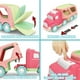 thumbnail image 5 of Juego de juguetes para autos portadores (5 en 1) con luces y sonidos Juguete rosa para niñas y niños pequeños Camión de transporte de doble capa accionado por fricción con vehículos de dibujos animado, 5 of 7