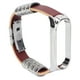 thumbnail image 1 of Correa de Cuero retro Bling Bling marrón plateado, 1 of 12