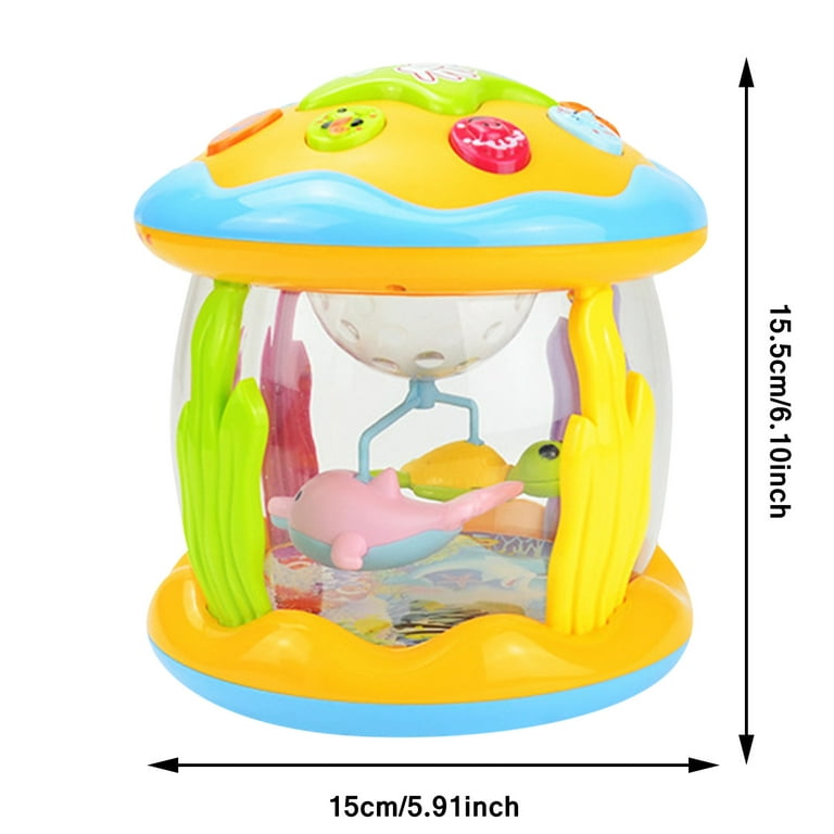Sehao Musical Baby Toys 6 To 12 Months Learning Infant Toys 12 To 24 Months  Babies Ocean Rotating Light Up Toys Toys for 6 7 8 9 10 Months Toddlers 1  Year Old Boys Girls 