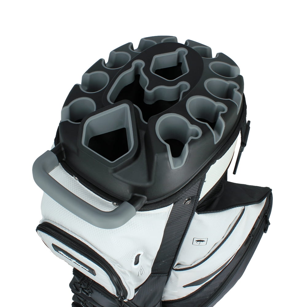 MacGregor Golf MACLOCK Ultimate Divider System Cart Bag, Black/White