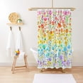 thumbnail image 2 of Boho Style Shower Curtain with Hooks Watercolor Floral Plant Shower Curtains Set for Bathroom Waterproof Shower Curtain Bathtub Accessories Bath Decoration, 2 of 6