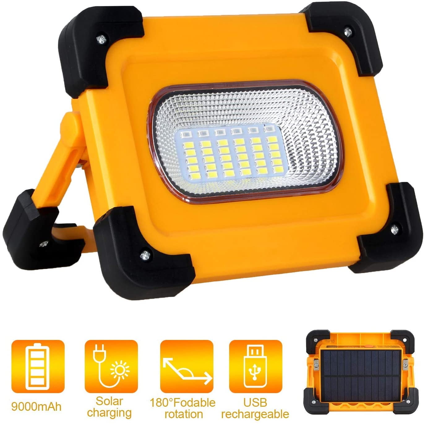 Rechargeable 60W LED Outdoor Work Light Floodlight Torch Camping Lamp Outdoor 