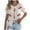 White, variant on MOJOGO Women's Tie Front Tops Short Sleeve Crewnrck Tee Sweet Lip Print T Shirts Lightweight Knitted Sweaters White S