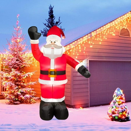 Coolmade 8 FT Christmas Inflatables Santa Claus Outdoor Christmas Decorations Clearance Blow Up Yard Decor with LED Lights for Xmas Holiday Party Indoor Garden Lawn Décor