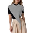 thumbnail image 1 of WEIYLL Fall Tops for Women 2025 Solid Color Triangular Shawl Small Layered Grey Fall Tops Casual ,One Size, 1 of 4