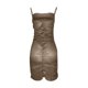thumbnail image 5 of Mujeres Sexy Lentejuelas Flash Chip Sólido Club Noche Sin espalda Cadena Nalgas Vestido corto sin mangas Fridja hjkh729, 5 of 6