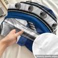 thumbnail image 4 of Cal.King Size Fitted Sheet Set - Navy Blue Anchor 3 Piece Bedding Sets 16" Deep Pocket Fitted Sheet with 2 Pillowcases, Nautical Summer Beach Coastal Ocean Brushed Microfiber Hotel Luxury Bed Sheets, 4 of 9