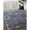 thumbnail image 3 of Ahgly Company Machine Washable Indoor Rectangle Industrial Modern Blue Koi Blue Area Rugs, 2' x 4', 3 of 7