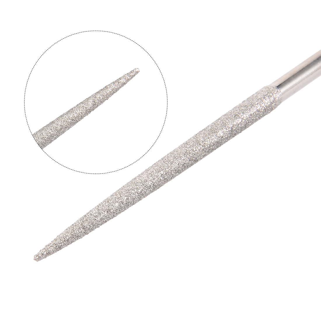 Unique Bargains Round Diamond Needles File for Grinding Polishing Engraving 0.20" x