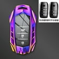 thumbnail image 5 of For Toyota Key Fob Cover,Metal Key Case for 2021-2022 Venza,Camry RAV4 Prime,Sienna, 2019-2022 Land with keychain, 5 of 9