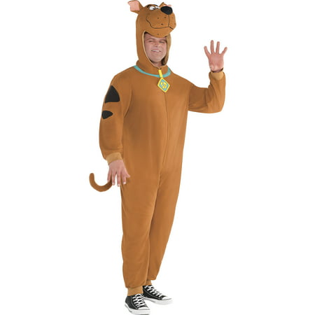 Zipster Scooby-Doo One-Piece Costume for Adults, Plus Size, Includes Jumpsuit