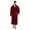 Wine, variant on Men's Shawl Collar Fleece Plush Robe Turkish Bathrobe
