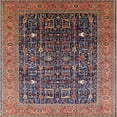 thumbnail image 1 of Ahgly Company Indoor Square Mid-Century Modern Camel Brown Oriental Area Rugs, 5' Square, 1 of 6