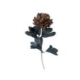 thumbnail image 2 of Artificial Dahlia Flowers, 1Pcs Gothic Dead Flowers with Long Stems, Brown Silk Flower for Halloween Wedding Decor, Spooky Centerpieces, Halloween Floral Arrangements (E, 14.96Inch), 2 of 9