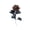 E, variant on Artificial Dahlia Flowers, 15 inch Gothic Dead Flowers with Long Stems, Silk Flowers for Wedding Decoration, Spooky Centerpieces, Brown
