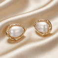thumbnail image 3 of Yoursfs Vintage Teardrop Pearl Clip on Earrings for Women Ivory Faux Pearl and Gold Plated Clip Earrings Hypoallergenic Non Pierced Earrings Jewelry Gifts, 3 of 6