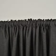 thumbnail image 4 of 3S Brother's Home Decorative Anthracite Curtains 100" Wide Extra Long Luxury Colors Linen Look Custom Made 5-25 Feet Made in Turkey Hang Back Tab & Rod Pocket Single Panel Home Décor (100"Wx288"L), 4 of 6