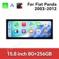 thumbnail image 2 of ZWNAV 15.8 inch Android 15 Car Radio For Fiat Panda 2003-2012 HD Multimedia Video Player Navigation GPS DVD 4G DSP Stereo Bluetooth, 2 of 14