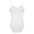 thumbnail image 2 of Sxiwei Kids Girls Adjustable Shoulder Straps Camisole Gymnastics Leotard Ballet Dance Wear Ivory L, 2 of 5