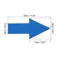 thumbnail image 2 of Unique Bargains Directional Arrow Sticker, 12' PVC Arrow Removable Adhesive Decals for Wall Floor Marking, Blue, 24Pack, 2 of 6