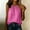 *Hot Pink, variant on Women's Cotton Linen Sleeveless Halter Neck Tank with Button ,Fashion Loose Fit Casual Tank Top Navy,Womens Plus S