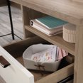 thumbnail image 4 of Sauder Anda Norr Oak Finish L-Shaped Desk with White Accents, Sky Oak Finish, 4 of 11