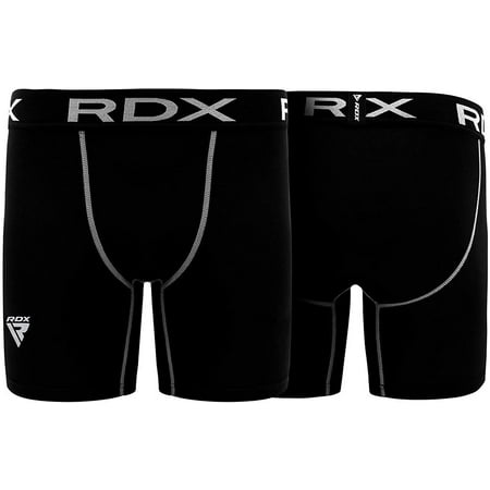 RDX MMA Thermal Compression Shorts Boxing Tights Training Base Layer Fitness Running Cycling Gym Exercise Workout