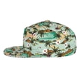 thumbnail image 3 of Fotbe Colorful Hawaii Palms Flat Bill Visor Cap Classic Snapback Hat Polyester Foam Trucker Hat Trucker Cap Adjustable Baseball Cap, 3 of 9