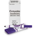 thumbnail image 1 of Marcadores de línea ancha Crayola, violeta púrpura, 12 marcadores a granel, 1 of 3
