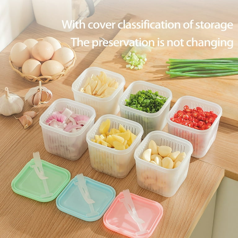 Reusable Food Plastic Fresh-Keeping Tray Detachable Food Preservation Tray