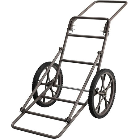 IRONMAX Folding Deer Cart 500 lbs Capacity Hauler Utility Gear Dolly Cart with 17 Big Wheels Steel Game Carts for Hunting Hunting Accessories